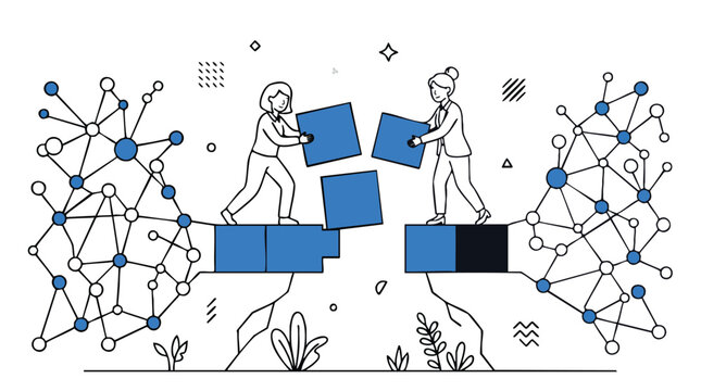 Strategic corporate partners bridging the gap between legacy systems and modern data architecture for seamless enterprise integration and collaborative growth