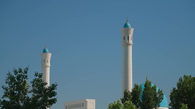 Minarets of mosque. Tashkent.