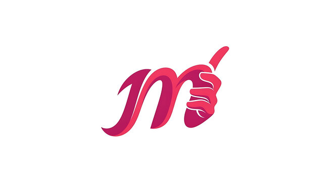 Bold, red, cursive, handwritten signature-style text on white background