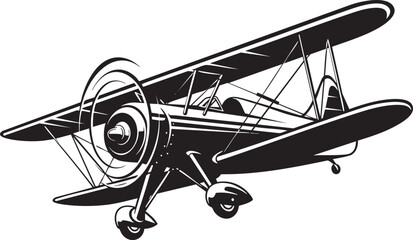 ​Classic propeller airplane flying vector icon © RamimH_11iman