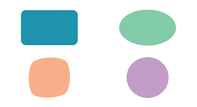 four Colorful soap Flat Vector Illustration