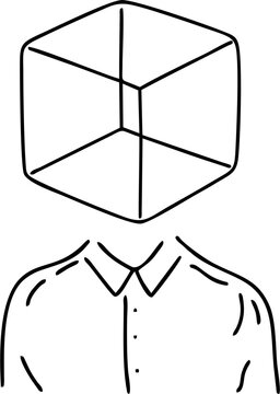 Nine symbolic line drawings illustrating diverse states of human consciousness.