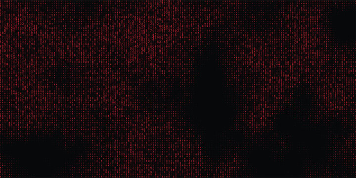 Crimson Numeric Pattern with Dark Technology Texture background graphic