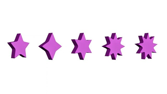 vector illustration of a group of stars 