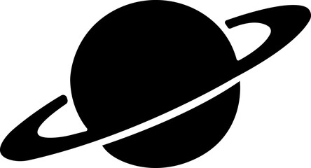Saturn planet, ringed world and galaxy icon in flat style vector, space, cosmic, astronomy, orbit, universe symbols bundle © AbdulJabbar