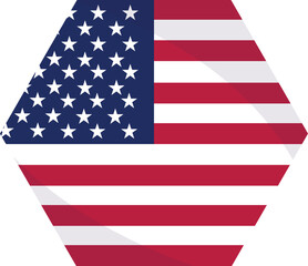 Fototapeta premium American Independence Day Red and Blue Stars Illustration, 4th of July Patriotic Stars and Confetti Illustration, USA Independence Day Blue and Red Stars Element, Patriotic Red Blue Stars Illustration