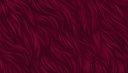 Luxury burgundy fur vector background. Elegant dark maroon fluffy texture with soft wavy hair and realistic shading. Warm wine fleece pattern for winter chic designs, textiles, and rich backdrops. © Bediha Duru Öksüz