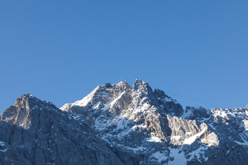Obraz premium Zugspitze mountain peak, Alps, Bavaria, Germany