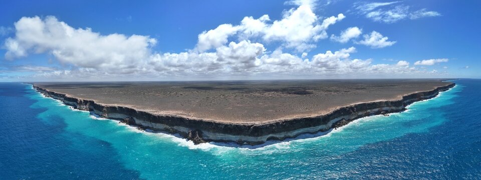 Spectacular aerial photo of Bunda Cliffs Nullabor South Australia