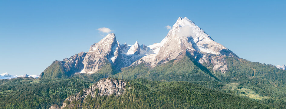 Blick auf den Watzmann im Berchtesgadener Land