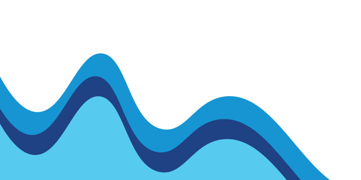 Sea waves layered vector background illustration and sea beach vector illustration.