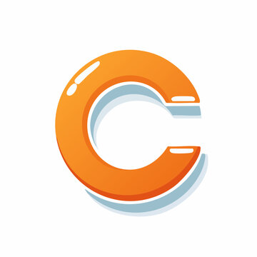 Orange Letter C Logo Design