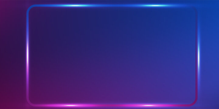 Abstract minimalisist dark background with blue and pink neon glow, dynamic gradient creative