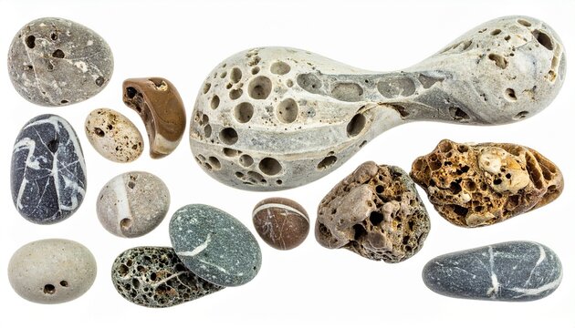 Collection of various rocks and stones.
