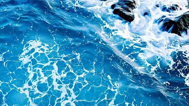 Digital beach beach waves sea water abstract background