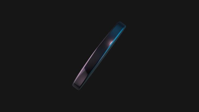 A drag and drop 3D dark chrome style electric shape with alpha that spins on a loop.

