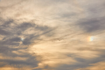 Obraz premium Dramatic Cloudy Sky at Sunset