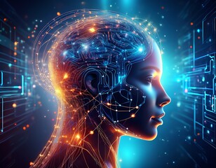 Obraz premium artificial intelligence technology containing machine learning data science ai