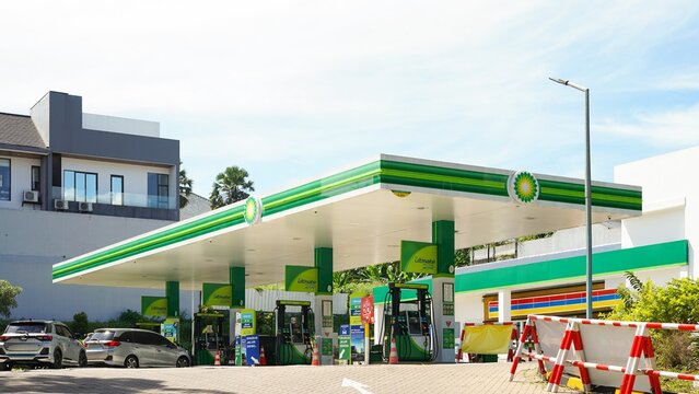 BP Migas station is a facility that sells fuel and engine lubricants for motor vehicles on June 3, 2026 in Bogor, Indonesia