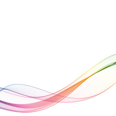 Naklejka premium Color wave background. Abstract wavy design element. Transparent vector wave flow. eps 10