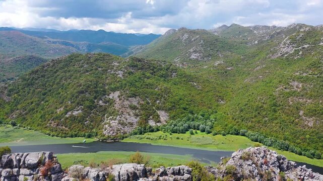 Rijeka Crnojevica magical view of river meandering