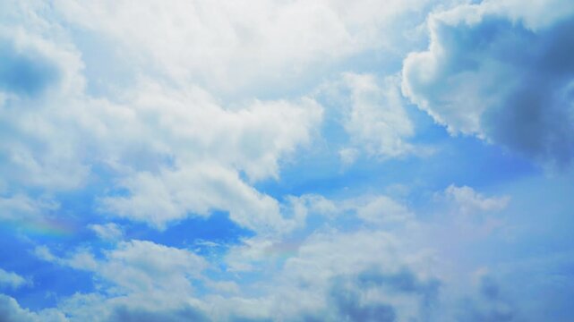【タイムラプス】突き抜ける青空とダイナミックに流れるうろこ雲