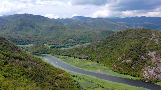 Rijeka Crnojevica magical view of river meandering