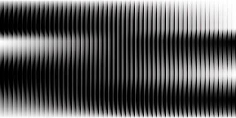 A striking monochrome abstract image with vertical lines forming a dynamic pattern in black and white, offering a bold visual impact and artistic flair. © Ribut