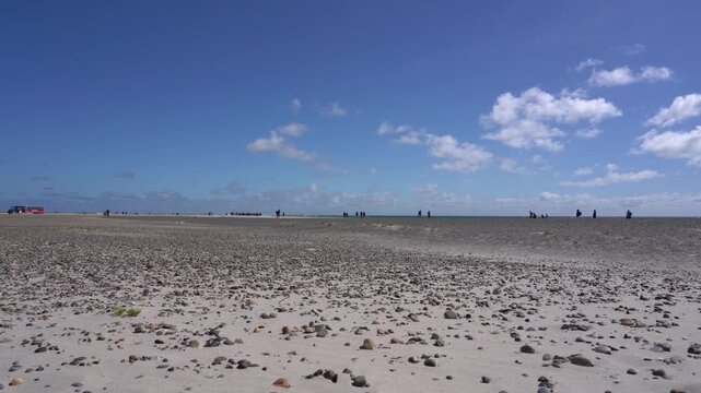 Pebble and Sandy Beach at Grenen, Skagen, Northernmost Denmark, Summer