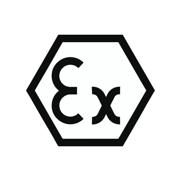 Atex - ex logo black sign