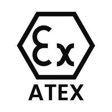 atex- ex black sign vector