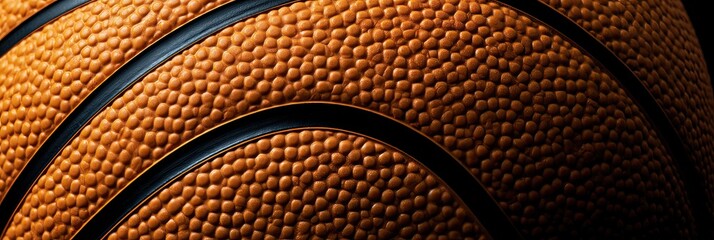 Fototapeta premium Close-up textured orange surface with black curved lines