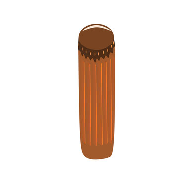 Traditional Indonesian kendang percussion drum isolated on transparent background