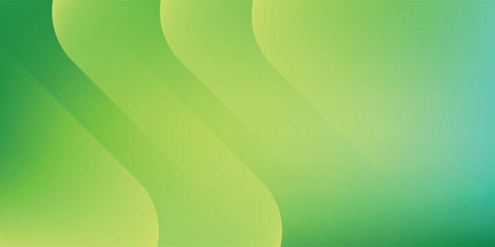 Template banner with green gradient color. design with liquid shape and line. Abstract design ilustrator