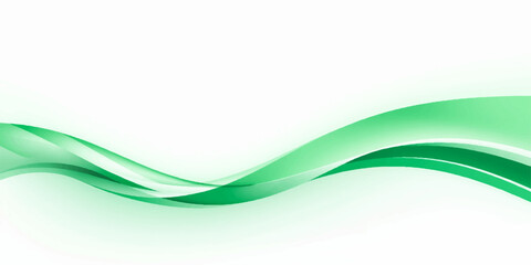 Abstract Green Wave Flow Background Design © Razu Ahmed Emran 2