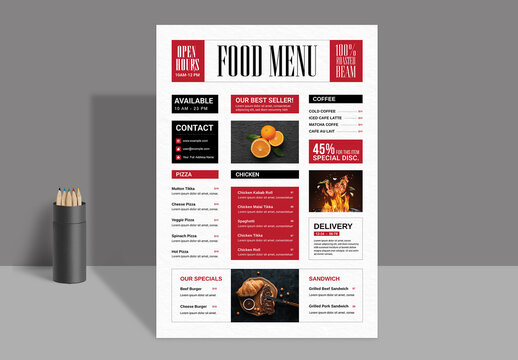 Simple Vintage Menu Template
