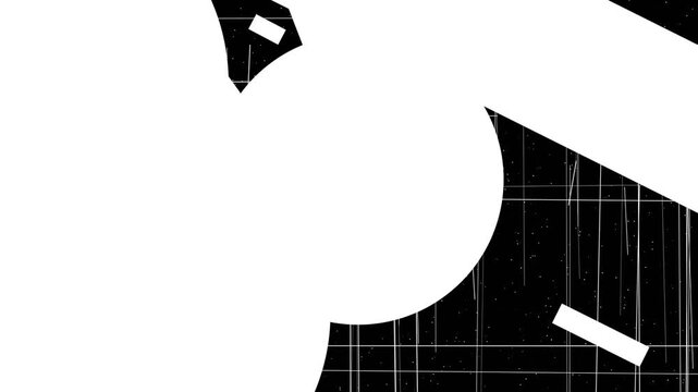 Torn paper transition with vintage film scratches and jagged edges flickering in high contrast for cinematic video editing overlay effect