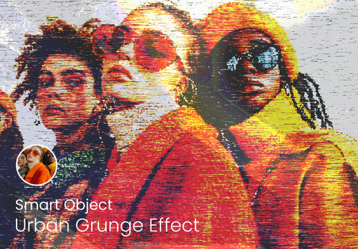 Urban Grunge Photo Effect Template