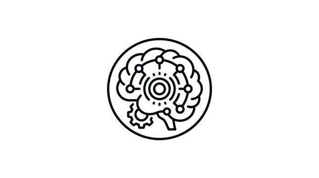 Abstract representation of a futuristic artificial intelligence brain circuit.