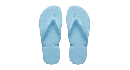 Naklejka premium Minimal black silhouette icon, simple flat vector, bold black shape, no, no shading pair of light blue flip flops on a, flat icon style