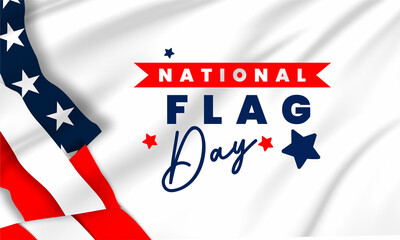 Fototapeta premium National Flag Day – Honoring the Stars and Stripes on June 14