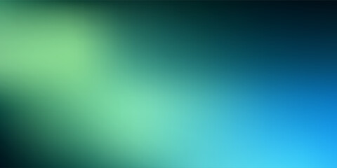 Fototapeta premium Abstract green and blue gradient background with smooth blurred mesh texture.