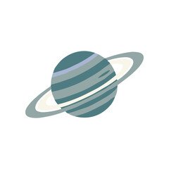 Saturn planet with ring system. © daksarupa
