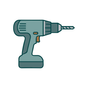 Electric drill tool for drilling holes.