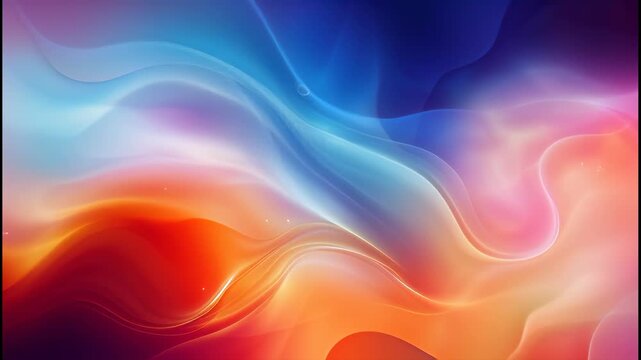 Colorful abstract wave pattern with vibrant gradient hues