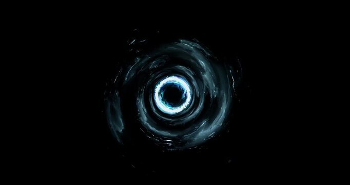 portal effect on black background