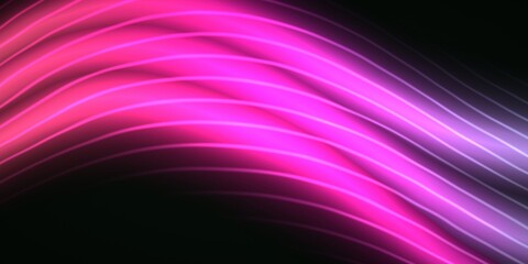 Fototapeta premium Flowing Abstract Fluid Gradient Waves in Vibrant Pink and Purple Digital Graphic Design