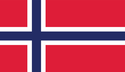 Fototapeta premium National Flag of Norway