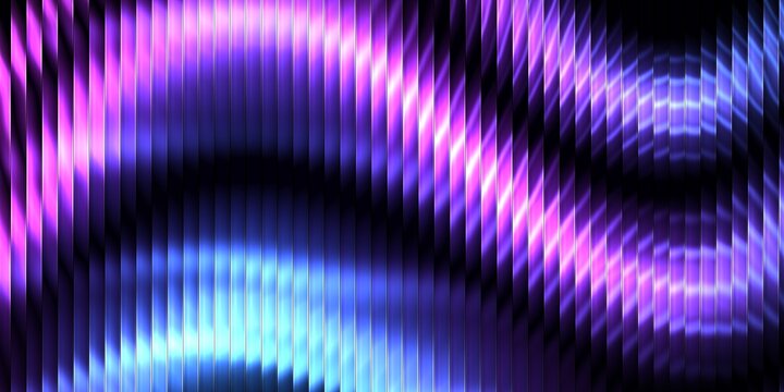 Abstract fluid gradient waves in vibrant blue and purple tones, digital graphic art, dynamic close-up view
