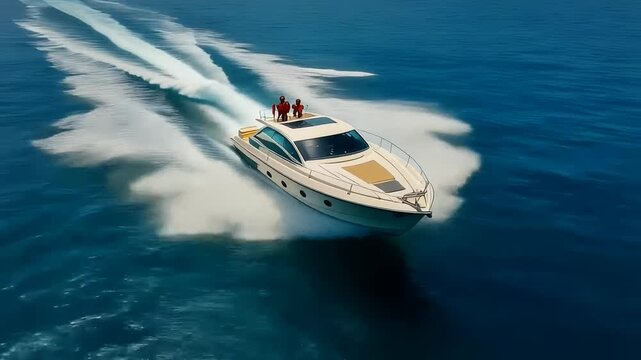 motor boat in the sea